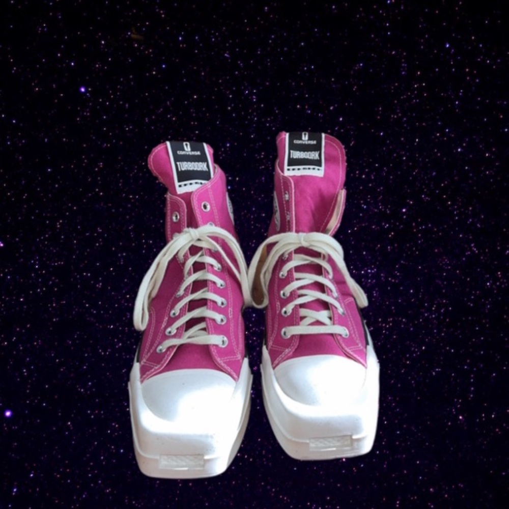 Rick Owens X Converse “TURBODRK” Chuck Taylor All Star 70 High Hot Pink